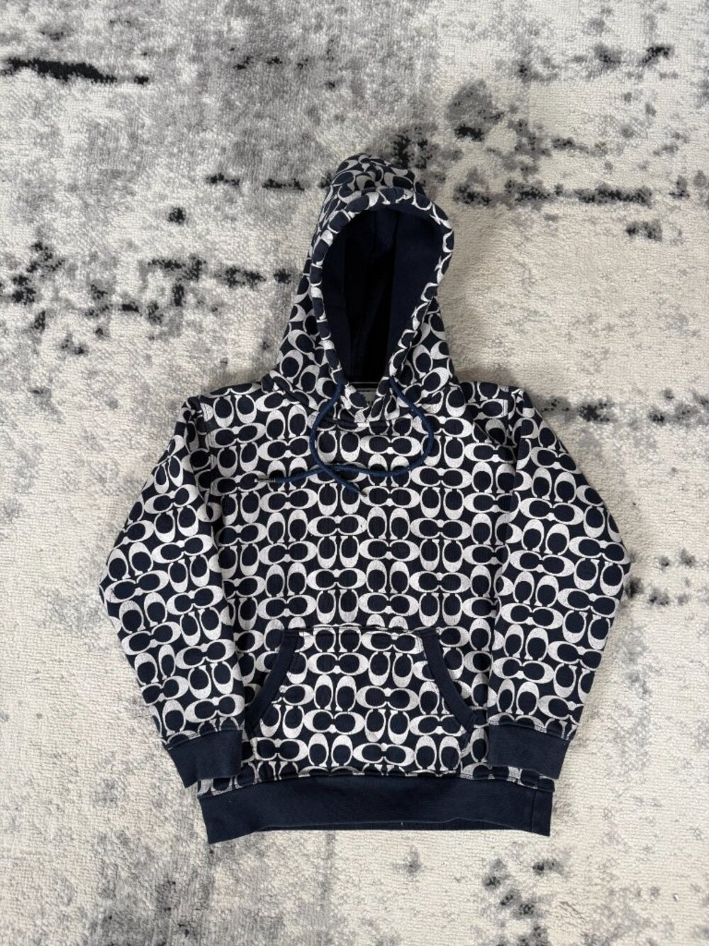 Coach Full Print Logo Kid's Hoodie